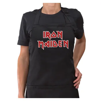 Iron maiden, Ποδιά μακριά Σεφ ολόσωμη με τσέπες Μαύρη (ΕΝΗΛΙΚΩΝ)