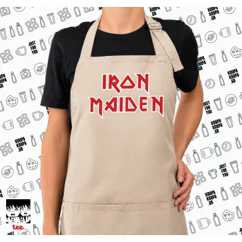 Iron maiden, Ποδιά μακριά Σεφ ολόσωμη με τσέπες SAND (ΕΝΗΛΙΚΩΝ)