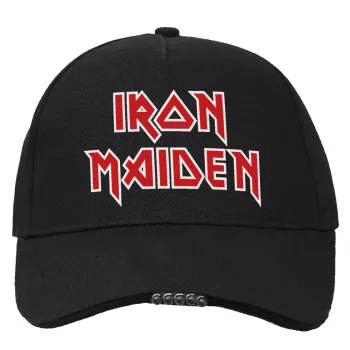 Iron maiden, Work & Activity LED Light Cap – Perfect for Night & Low Light Conditions (100% COTTON, ADULT, UNISEX)