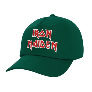 Iron maiden, Twill Καπέλο παιδικό Bottle Green (100% ΒΑΜΒΑΚΕΡΟ, ΠΑΙΔΙΚΟ, UNISEX)