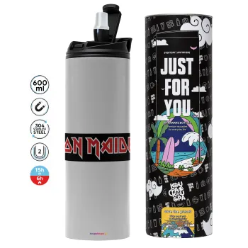 Iron maiden, Tumbler stainless steel GREY 600ml