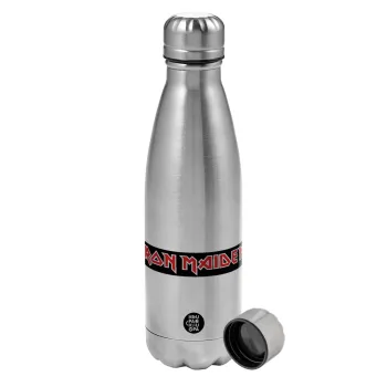 Iron maiden, Metallic water bottle, stainless steel, 750ml