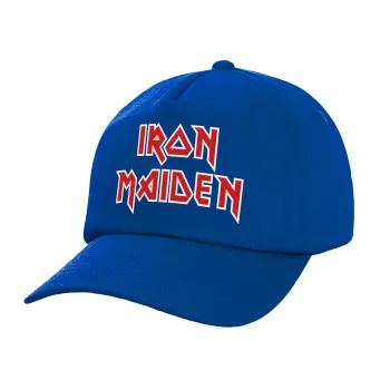 Iron maiden, Twill Καπέλο παιδικό ΜΠΛΕ (100% ΒΑΜΒΑΚΕΡΟ, ΠΑΙΔΙΚΟ, UNISEX)
