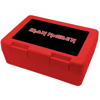 Iron maiden, Παιδικό δοχείο κολατσιού ΚΟΚΚΙΝΟ 185x128x65mm (BPA free πλαστικό)