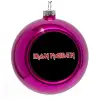 Purple Christmas tree ornament bauble 8cm