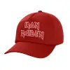 Children's Baseball Cap, 100% Cotton Twill, Red (COTTON, CHILDREN'S, UNISEX, ONE SIZE)