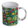 Mug ceramic, silver mirror, 330ml
