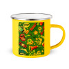 Yellow Enamel Metallic Cup 360ml