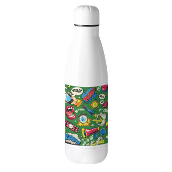Pop art colorful seamless, Μεταλλικό παγούρι θερμός (Stainless steel), 500ml
