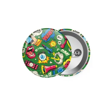 Pop art colorful seamless, Κονκάρδα παραμάνα 5.9cm