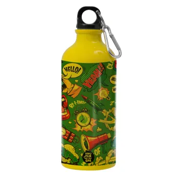 Pop art colorful seamless, Παγούρι νερού 600ml