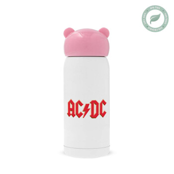 AC/DC, Ροζ ανοξείδωτο παγούρι θερμό (Stainless steel), 320ml