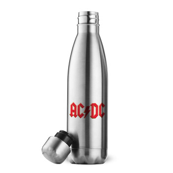 AC/DC, Μεταλλικό παγούρι θερμός Inox (Stainless steel), διπλού τοιχώματος, 500ml