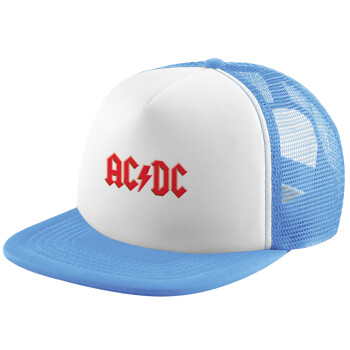 AC/DC, Καπέλο Soft Trucker με Δίχτυ Γαλάζιο/Λευκό