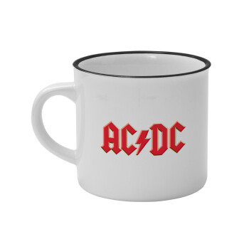 AC/DC, Κούπα κεραμική vintage Λευκή/Μαύρη 230ml