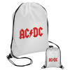 AC/DC, Τσάντα πουγκί με μαύρα κορδόνια 45χ35cm (1 τεμάχιο)