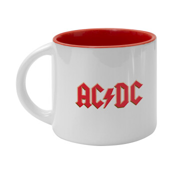 AC/DC, Κούπα κεραμική 400ml Λευκή/Κόκκινη