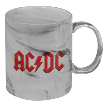 AC/DC, Κούπα κεραμική, marble style (μάρμαρο), 330ml