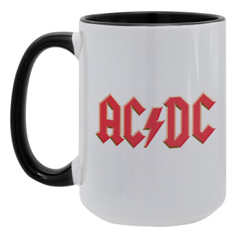 AC/DC, Κούπα Mega 15oz, κεραμική Μαύρη, 450ml