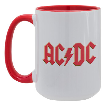 AC/DC, Κούπα Mega 15oz, κεραμική Κόκκινη, 450ml