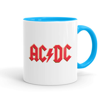 AC/DC, Mug colored light blue, ceramic, 330ml