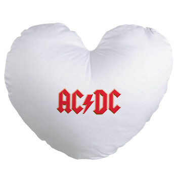 AC/DC, Μαξιλάρι καναπέ καρδιά 40x40cm περιέχεται το  γέμισμα