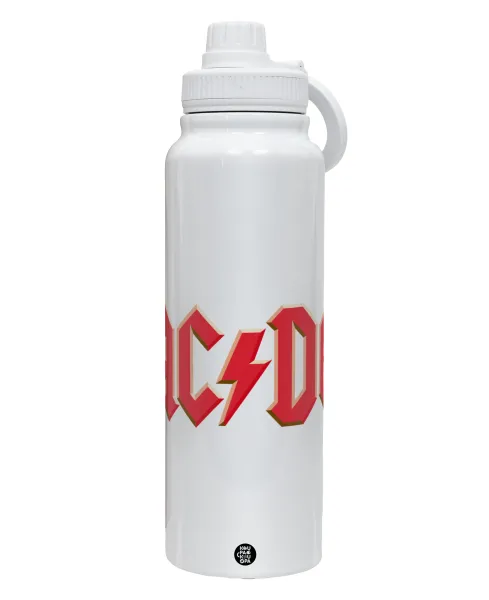 AC/DC — 1L Stainless Steel Thermal Bottle with Phone Holder & Double Wall Insulation
