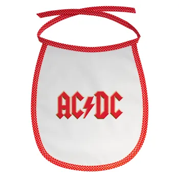 AC/DC, Σαλιάρα μωρού αλέκιαστη με κορδόνι Κόκκινη