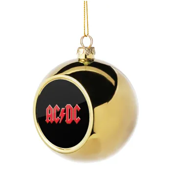 AC/DC, Golden Christmas tree ball ornament 8cm
