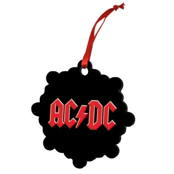 AC/DC, Στολίδι Χριστουγεννιάτικο στολίδι snowflake ξύλινο 7.5cm