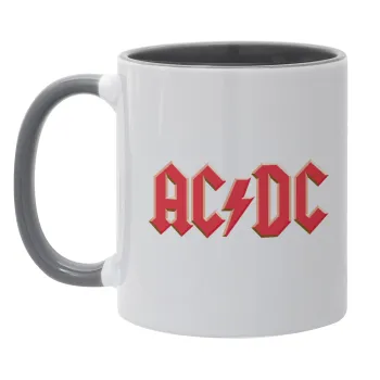 AC/DC, Κούπα χρωματιστή γκρι, κεραμική, 330ml
