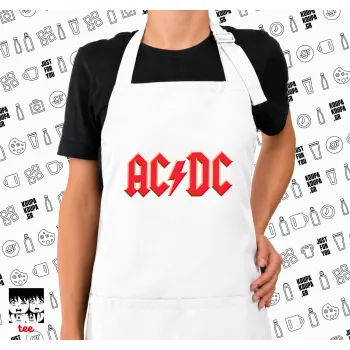 AC/DC, Ποδιά μακριά Σεφ ολόσωμη με τσέπες white (ΕΝΗΛΙΚΩΝ)