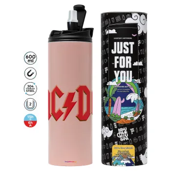 AC/DC, Tumbler stainless steel PINK 600ml