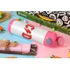 Easter candle, Childrens hot water bottle, stainless steel, with safety straw, PINK (500ml)