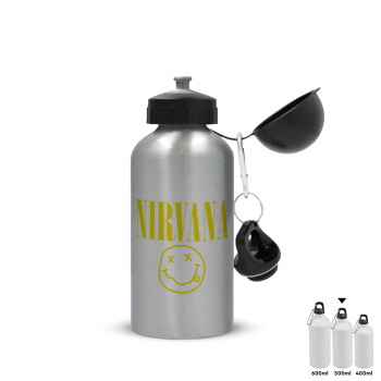 Nirvana, Metallic water jug, Silver, aluminum 500ml