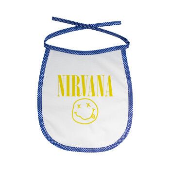Nirvana, Σαλιάρα μωρού αλέκιαστη με κορδόνι Μπλε