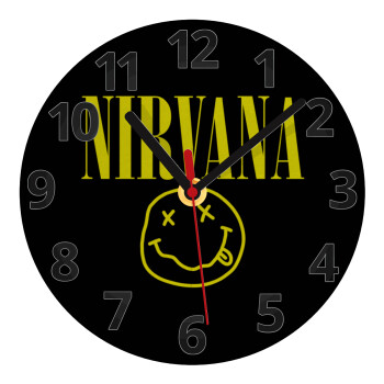 Nirvana, Ρολόι τοίχου γυάλινο (20cm)