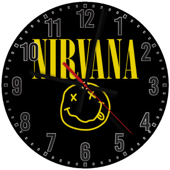Nirvana, Ρολόι τοίχου ξύλινο (30cm)