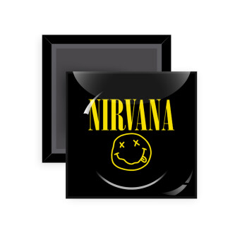 Nirvana, Μαγνητάκι ψυγείου τετράγωνο διάστασης 5x5cm