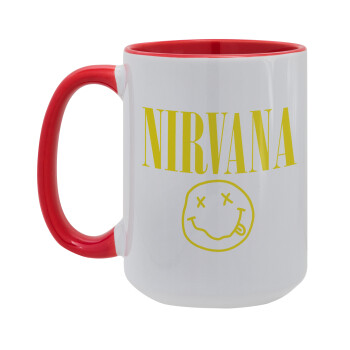 Nirvana, Κούπα Mega 15oz, κεραμική Κόκκινη, 450ml
