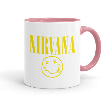 Nirvana, Mug colored pink, ceramic, 330ml