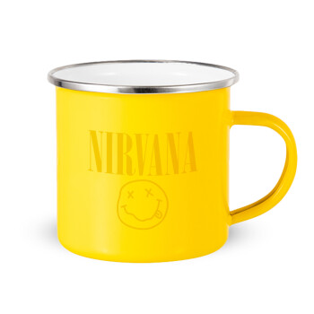 Nirvana, Κούπα Μεταλλική εμαγιέ Κίτρινη 360ml