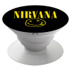 Nirvana, Pop Socket Λευκό Βάση Στήριξης Κινητού στο Χέρι