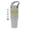 GREY color, 890ml (30oz) stainless Steel Tumbler with Handle
