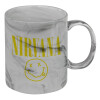 Mug ceramic marble style, 330ml