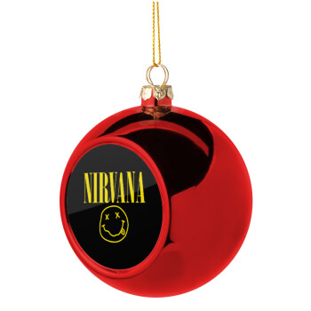 Nirvana, Christmas tree ball Red 8cm