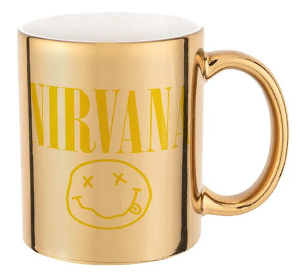 Nirvana — Mug ceramic, gold mirror, 330ml