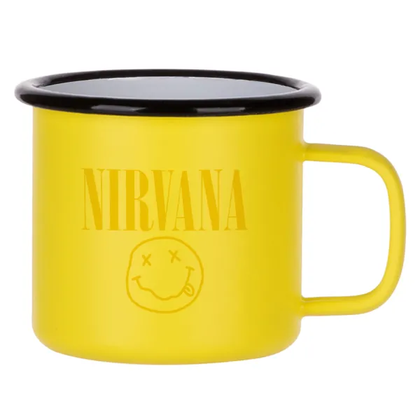 Nirvana — Κούπα Μεταλλική εμαγιέ ΜΑΤ Κίτρινη 360ml