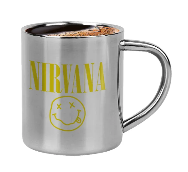 Nirvana — Double-wall metal cup for espresso (220ml)