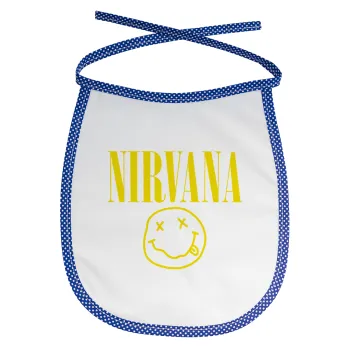 Nirvana, Σαλιάρα μωρού αλέκιαστη με κορδόνι Μπλε